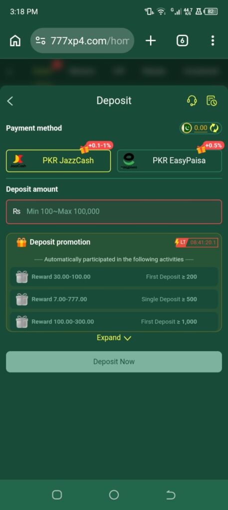 Safe payments in 777xp