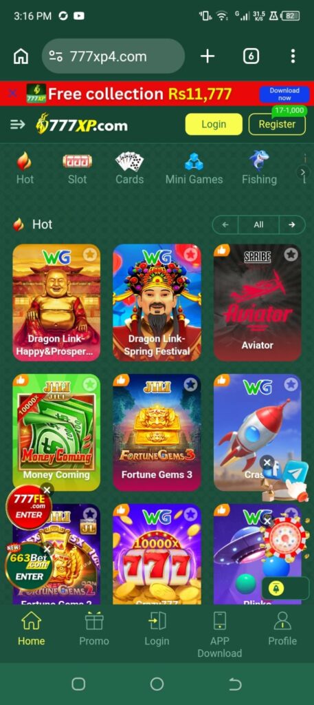 777XP Real money app